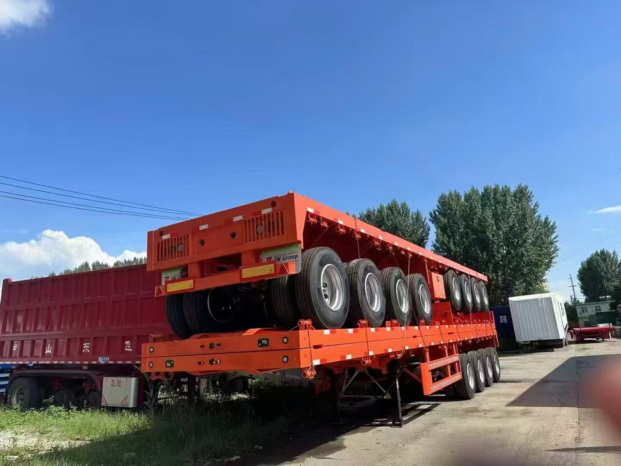 Semirremolque góndola rebajadas nuevo ZHICHENG Semni Flat Bed Low Bed Floater with 3 Axles 4 Axles New or Used 12M 13.75M In High Quality: foto 9 Semirremolque góndola rebajadas nuevo ZHICHENG Semni Flat Bed Low Bed Floater with 3 Axles 4 Axles New or Used 12M 13.75M In High Quality: foto 9