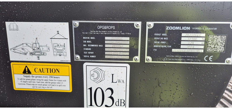 Excavadora de cadenas nuevo Zoomlion ZE210GLC: foto 10