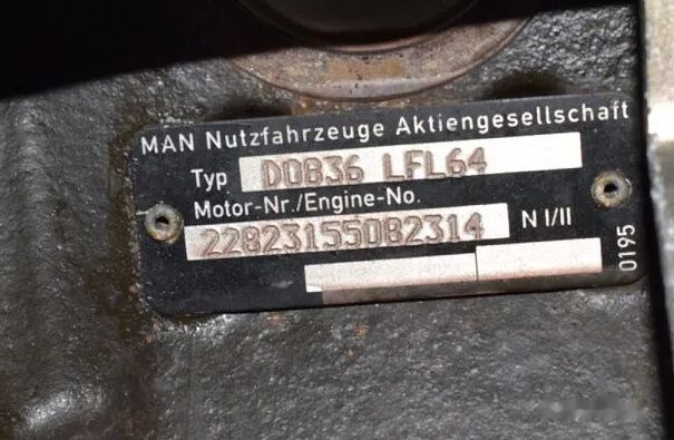 MAN D0836LFL64 MAN tgl tgm - Motor para Camión: foto 2 MAN D0836LFL64 MAN tgl tgm - Motor para Camión: foto 2