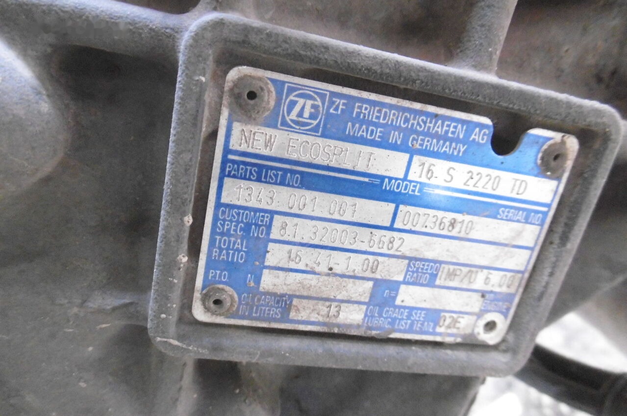 MAN ZF 16S2220TD MAN - Caja de cambios para Camión: foto 3 MAN ZF 16S2220TD MAN - Caja de cambios para Camión: foto 3