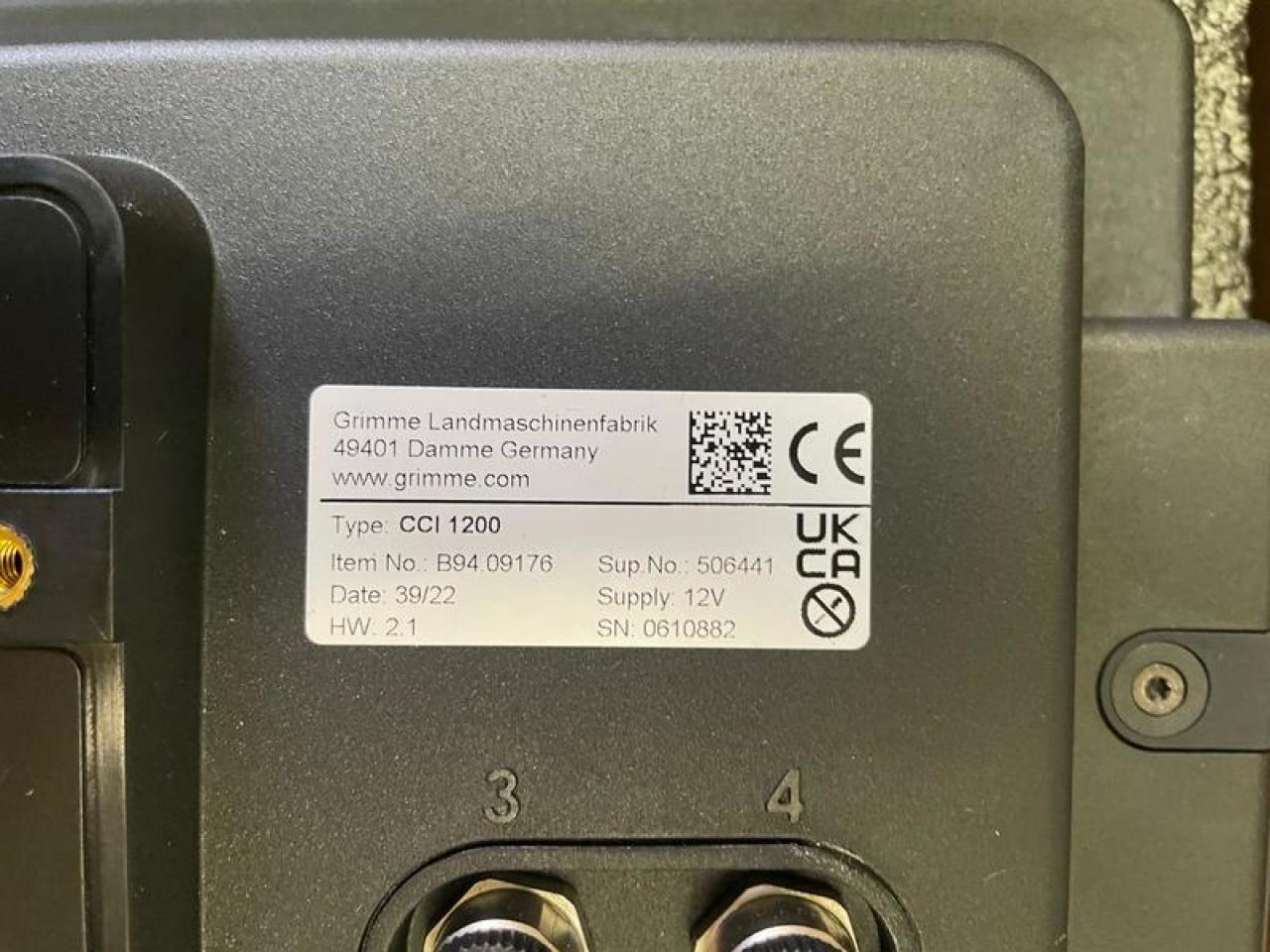 Grimme TERMINAL CCI 1200AKTION - Sistema de navegación para Cosechadora de patatas: foto 3 Grimme TERMINAL CCI 1200AKTION - Sistema de navegación para Cosechadora de patatas: foto 3