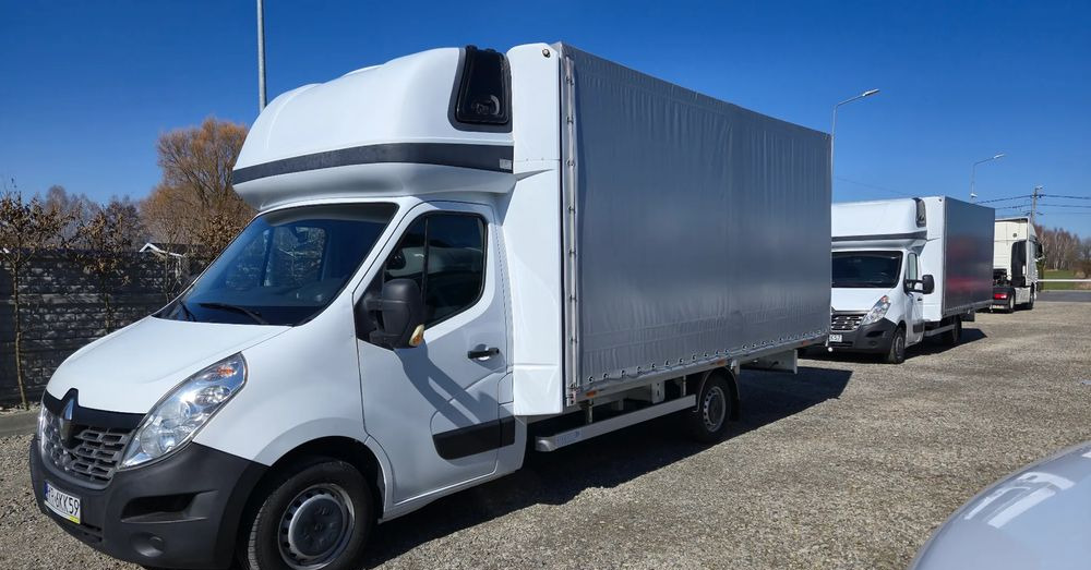 Renault Master 2x +zabudowa 12 palet-reg wysokości Spanie XXL - Furgoneta con lona: foto 1 Renault Master 2x +zabudowa 12 palet-reg wysokości Spanie XXL - Furgoneta con lona: foto 1