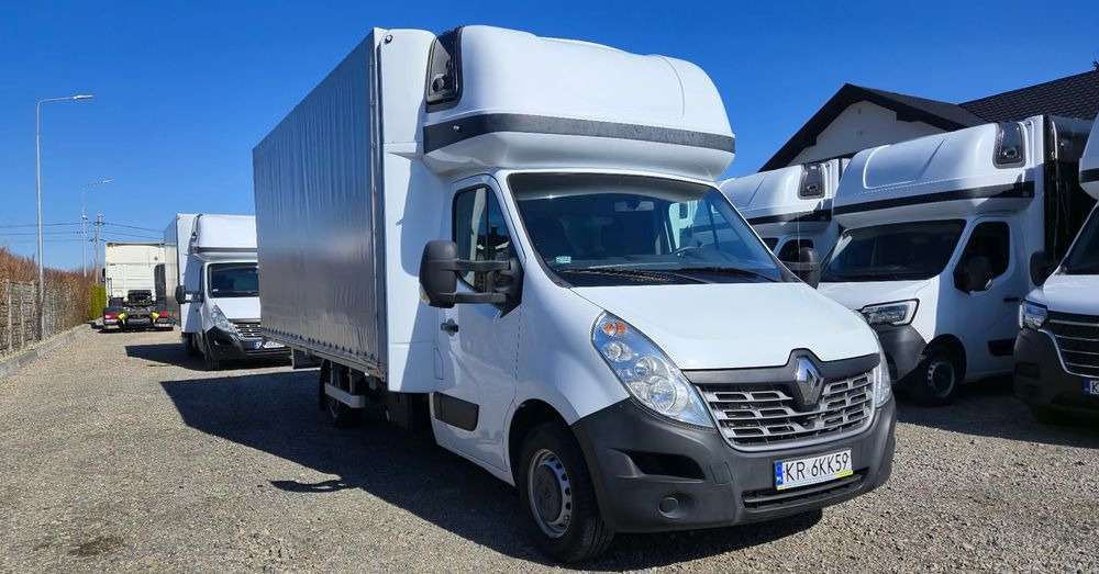 Renault Master 2x +zabudowa 12 palet-reg wysokości Spanie XXL - Furgoneta con lona: foto 1 Renault Master 2x +zabudowa 12 palet-reg wysokości Spanie XXL - Furgoneta con lona: foto 1