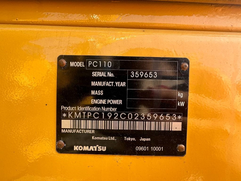 Komatsu PC 110 - Excavadora de cadenas: foto 3 Komatsu PC 110 - Excavadora de cadenas: foto 3