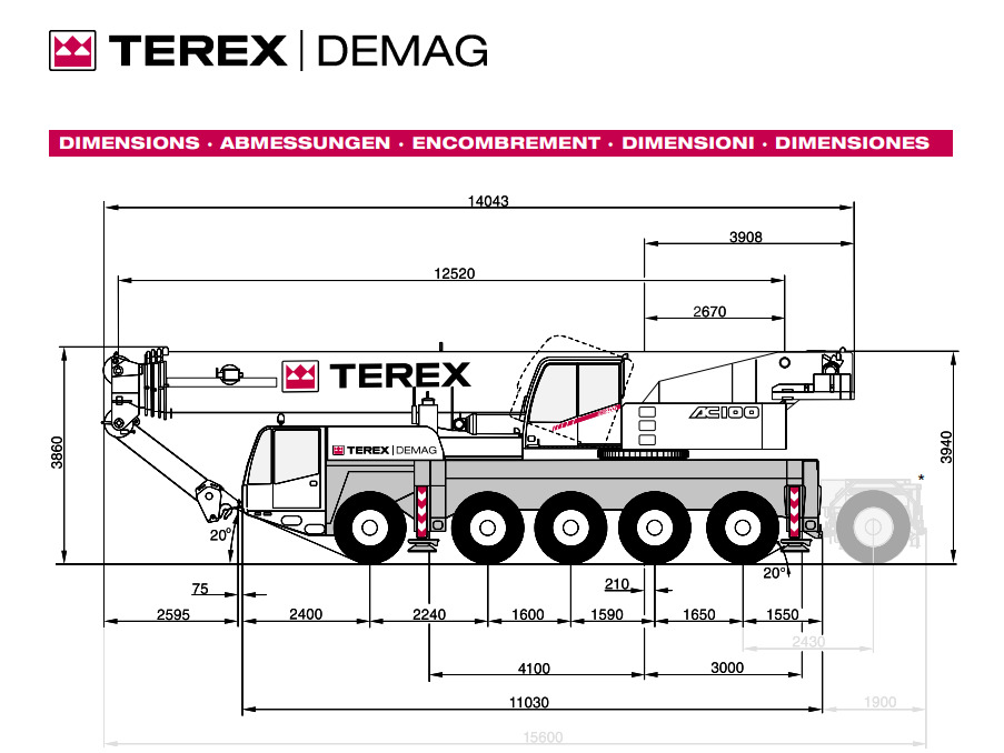 Autogrúa TEREX DEMAG AC100: foto 17