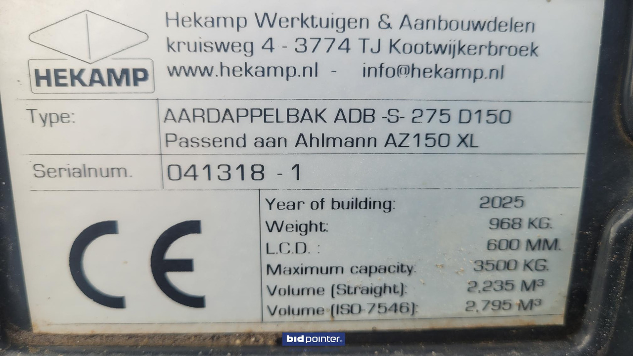 Hekamp aardappel opschepbak - Cazo cargador: foto 5 Hekamp aardappel opschepbak - Cazo cargador: foto 5