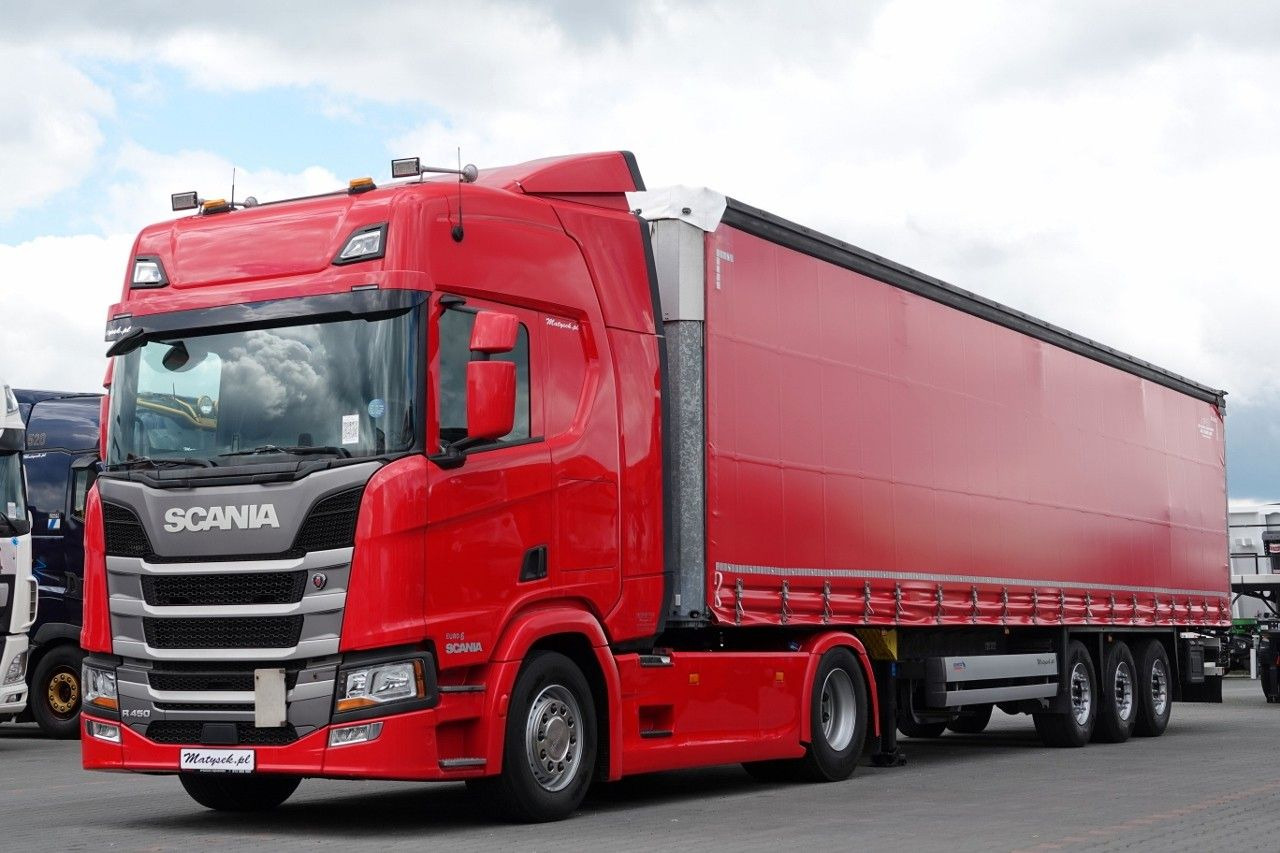 Scania R 450 / OPONY 100% / 2021 ROK / ZESTAW / FIRANKA - Cabeza tractora: foto 1 Scania R 450 / OPONY 100% / 2021 ROK / ZESTAW / FIRANKA - Cabeza tractora: foto 1
