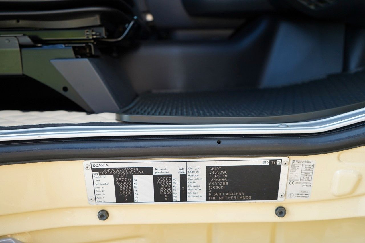 Cabeza tractora Scania R 580 / V8 / 6x4 / DMC: 95.000 KG / I-PARK COOL/: foto 18 Cabeza tractora Scania R 580 / V8 / 6x4 / DMC: 95.000 KG / I-PARK COOL/: foto 18