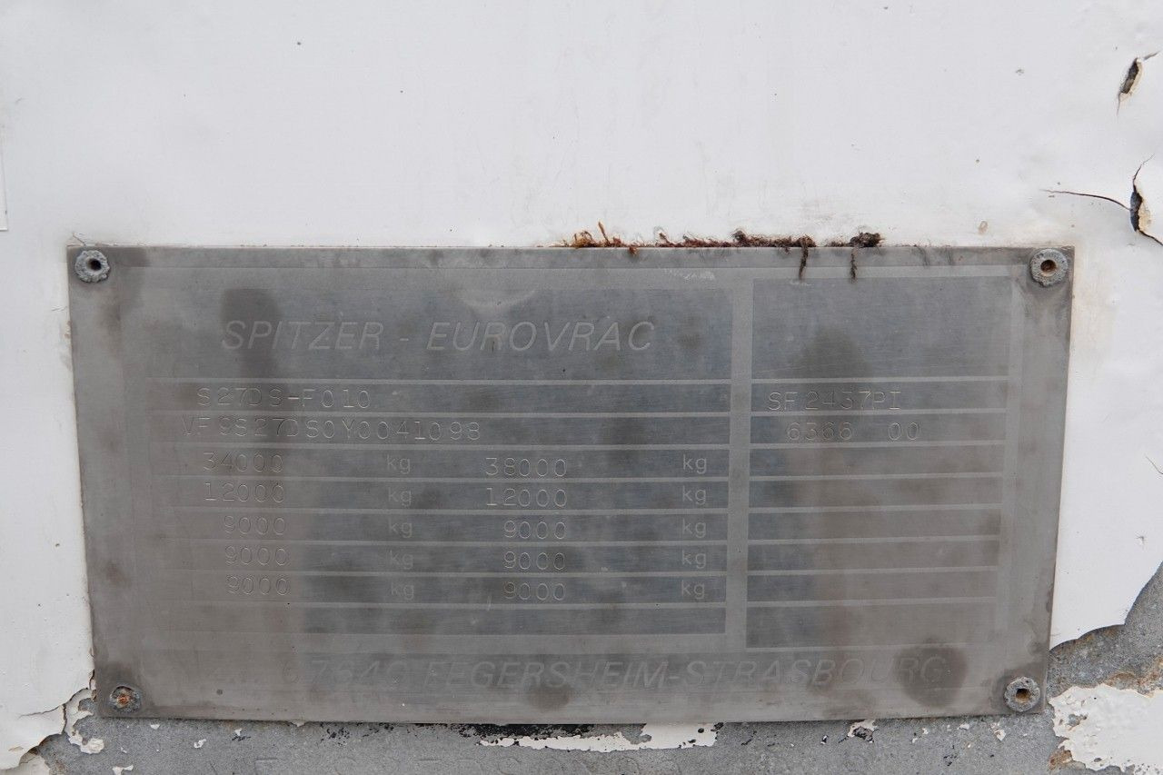 Semirremolque silo Spitzer CEMENTONACZEPA / 37 000 L / SILOS / 3 KOMORY / O: foto 17