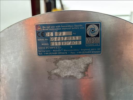 MDM Pumps 25H Centrifugal Pump - Maquinaria de alimentación: foto 4 MDM Pumps 25H Centrifugal Pump - Maquinaria de alimentación: foto 4