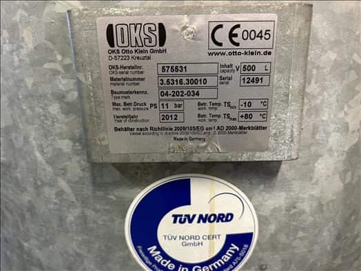 OKS Air receiver tank - Maquinaria de alimentación: foto 4 OKS Air receiver tank - Maquinaria de alimentación: foto 4