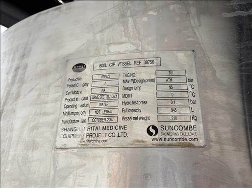 Ritai 800L holding vessel - Maquinaria de alimentación: foto 5 Ritai 800L holding vessel - Maquinaria de alimentación: foto 5