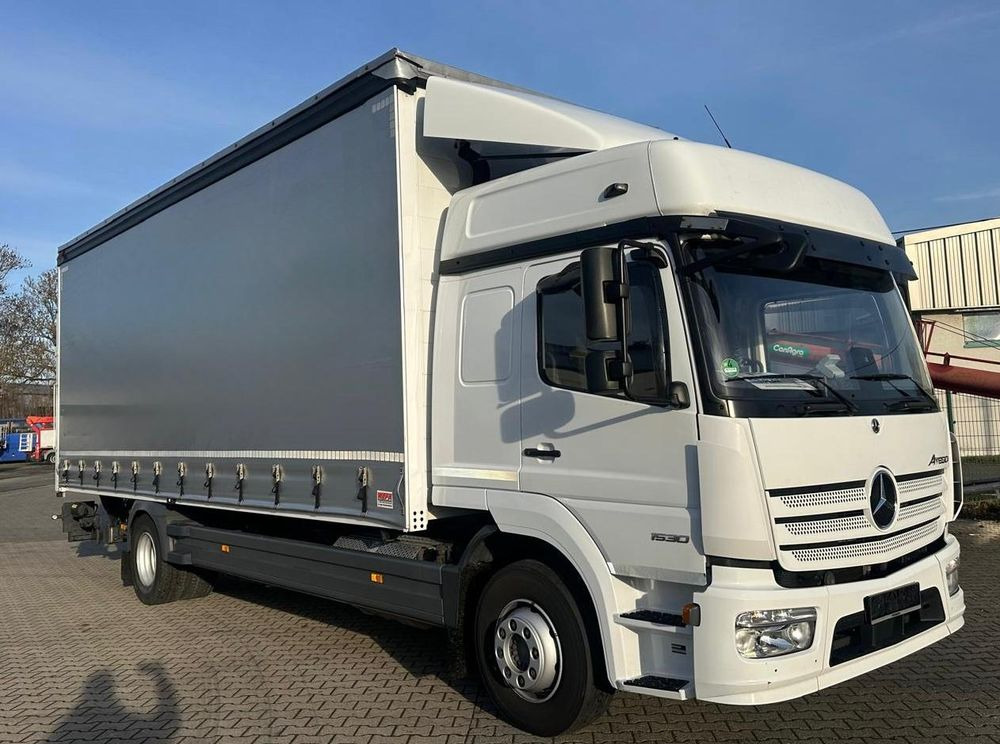 Mercedes-Benz ATEGO 1530 / FIRANKA / WINDA / E6 / 2023 / JAK NOWY / 18 EURO PALET / SPROWADZONY / GLOB / SYPIALKA / NISKI PRZEBIEG - Camión lona: foto 1 Mercedes-Benz ATEGO 1530 / FIRANKA / WINDA / E6 / 2023 / JAK NOWY / 18 EURO PALET / SPROWADZONY / GLOB / SYPIALKA / NISKI PRZEBIEG - Camión lona: foto 1