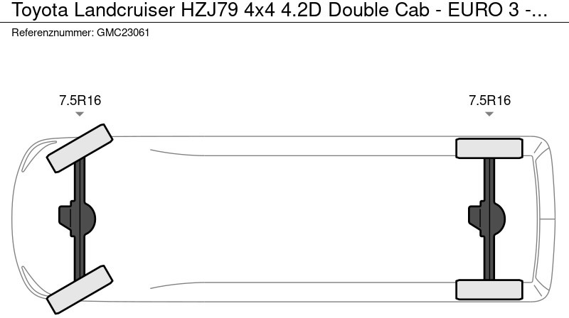 Pick-up, Furgoneta combi Toyota Land Cruiser HZJ79 4x4 4.2D Double Cab - EURO 3 - NEW!! 13 UNITS directly available: foto 13