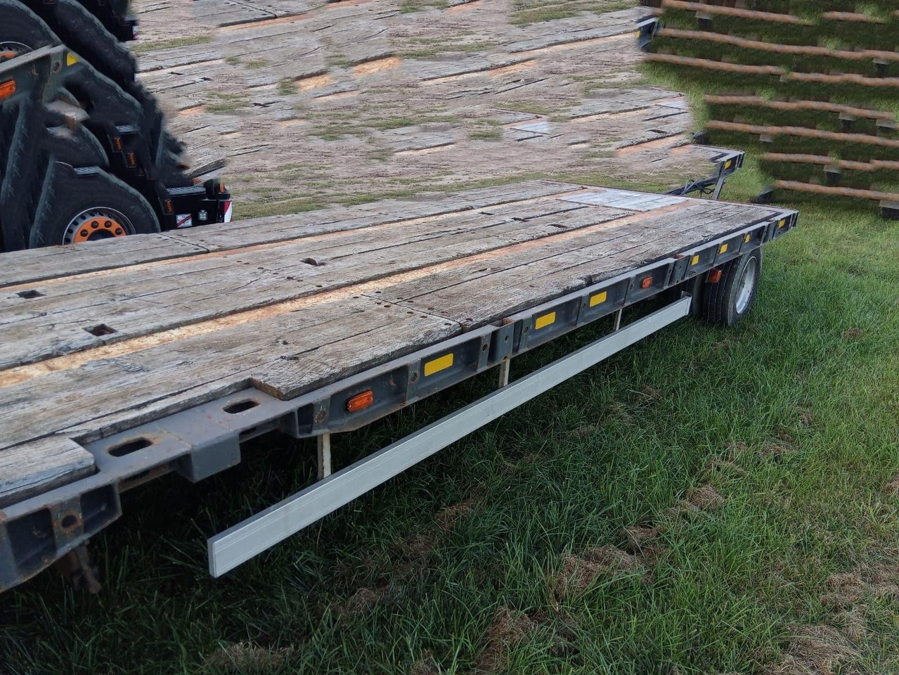 Remolque plataforma/ Caja abierta Langendorf 3 Achser  Anhänger 9,4m Aufbau: foto 6