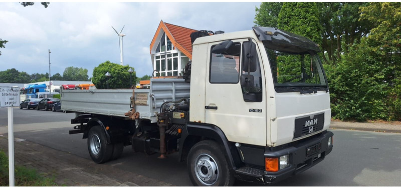 MAN 10.163 Kipper mit Kran+Greifer - Camión volquete: foto 4 MAN 10.163 Kipper mit Kran+Greifer - Camión volquete: foto 4