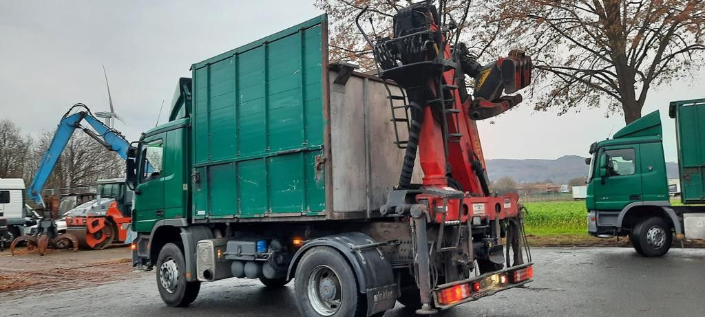Camión volquete, Camión grúa Mercedes-Benz 1841K 4x2 Actros Kipper mit Kran+Greifer: foto 6
