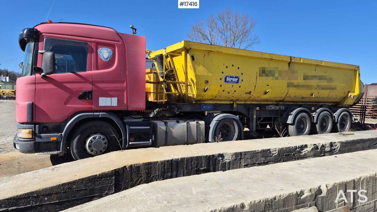 Tractor SCANIA 124L 420KM (2003) + BERGER tipper semi-trailer (2007) - Cabeza tractora: foto 1 Tractor SCANIA 124L 420KM (2003) + BERGER tipper semi-trailer (2007) - Cabeza tractora: foto 1