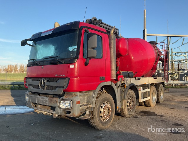 2010 Mercedes-Benz Actros 3341 8x4 Twin-Steer Mixer Truck - Camión hormigonera con bomba: foto 1 2010 Mercedes-Benz Actros 3341 8x4 Twin-Steer Mixer Truck - Camión hormigonera con bomba: foto 1