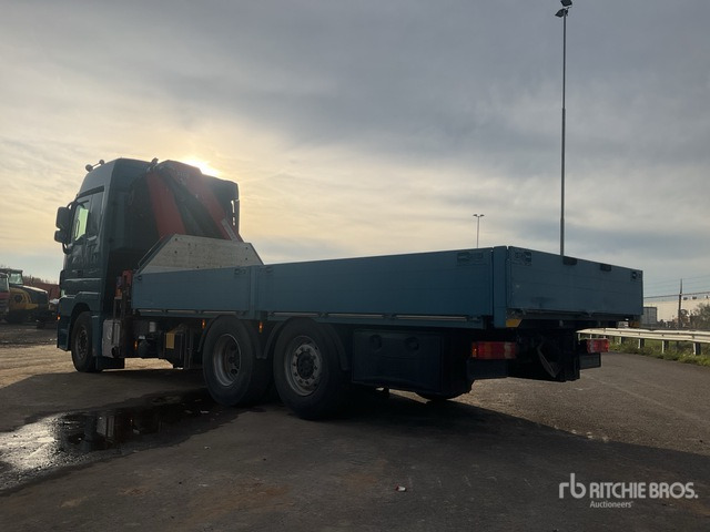 2012 Mercedes-Benz Actros 930.20 2012 HMF 3000-K3 Articulated Bo ... Flatbed Truck with Crane - Camión caja abierta, Camión grúa: foto 1 2012 Mercedes-Benz Actros 930.20 2012 HMF 3000-K3 Articulated Bo ... Flatbed Truck with Crane - Camión caja abierta, Camión grúa: foto 1