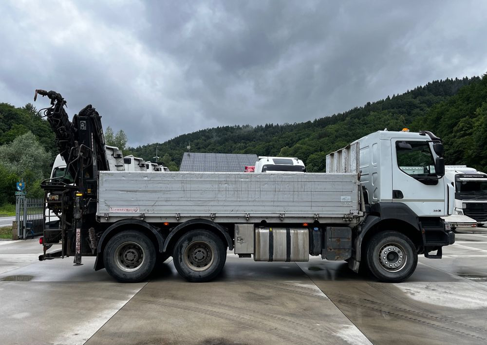 Camión caja abierta, Camión grúa Renault Kerax 380 EEV // Skrzynia Burtowa // HIAB XS166 Hipro + Radio // Zwolnice //  //: foto 12
