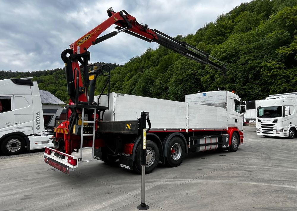 Scania G450 // 6x2// Skrzynia 6.40x2.49 // HDS Palfinger // Oś skrętna podnoszona // - Camión caja abierta, Camión grúa: foto 4 Scania G450 // 6x2// Skrzynia 6.40x2.49 // HDS Palfinger // Oś skrętna podnoszona // - Camión caja abierta, Camión grúa: foto 4