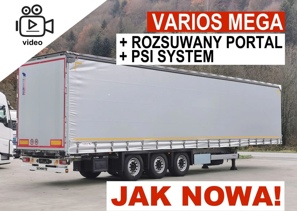 Schmitz Cargobull MEGA VARIOS + BDE - Semirremolque lona: foto 1 Schmitz Cargobull MEGA VARIOS + BDE - Semirremolque lona: foto 1