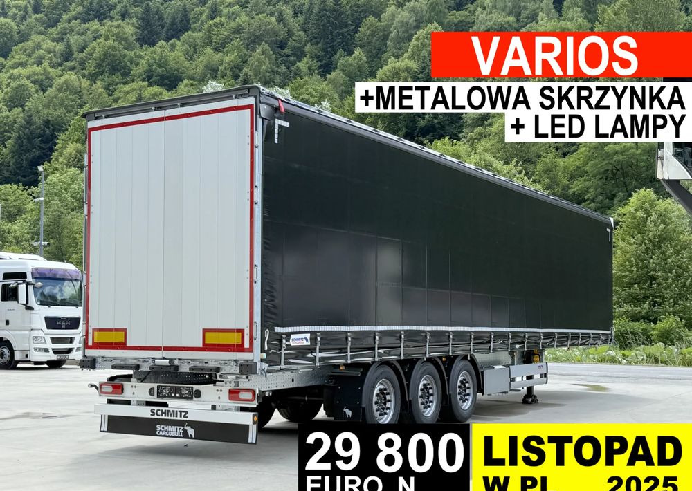 Schmitz Cargobull VARIOS + SKRZYNKA - Semirremolque lona: foto 1 Schmitz Cargobull VARIOS + SKRZYNKA - Semirremolque lona: foto 1