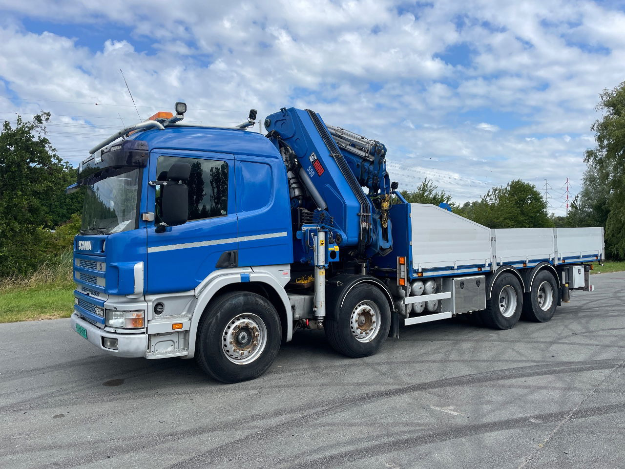 Scania P124-400 124 with hiab 550 crane with jib, excellent condition - Camión grúa: foto 3 Scania P124-400 124 with hiab 550 crane with jib, excellent condition - Camión grúa: foto 3