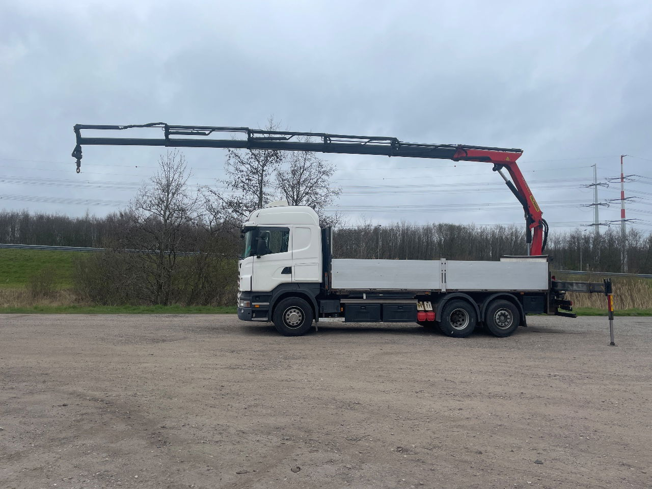 Camión caja abierta Scania R480 with Palfinger PK 19.001 SLD crane: foto 7