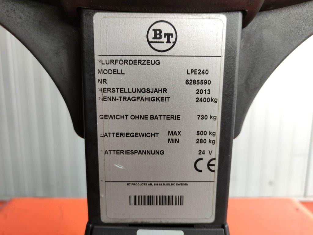 BT LPE240 - Transpaleta: foto 5 BT LPE240 - Transpaleta: foto 5