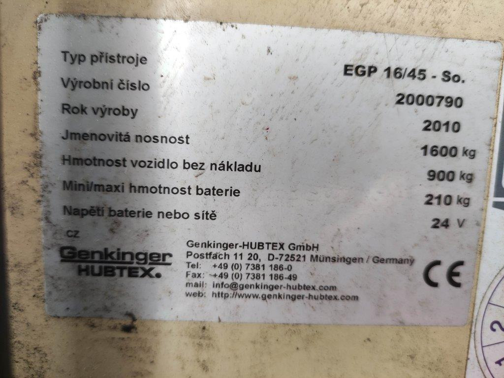 Hubtex EGP16/45-So - Apilador: foto 5 Hubtex EGP16/45-So - Apilador: foto 5