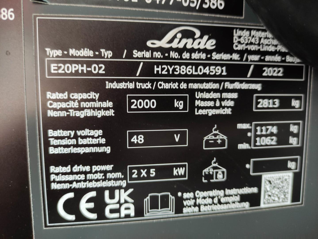 Linde E20PH-02-386-EVO *Batterie NEU* - Carretilla elevadora eléctrica: foto 5 Linde E20PH-02-386-EVO *Batterie NEU* - Carretilla elevadora eléctrica: foto 5
