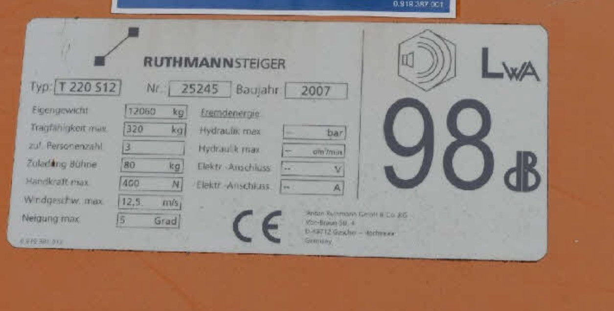 Mercedes-Benz ATEGO 4X4 1324 Hub Steiger Ruthmann T220 - Camión con plataforma elevadora: foto 3 Mercedes-Benz ATEGO 4X4 1324 Hub Steiger Ruthmann T220 - Camión con plataforma elevadora: foto 3