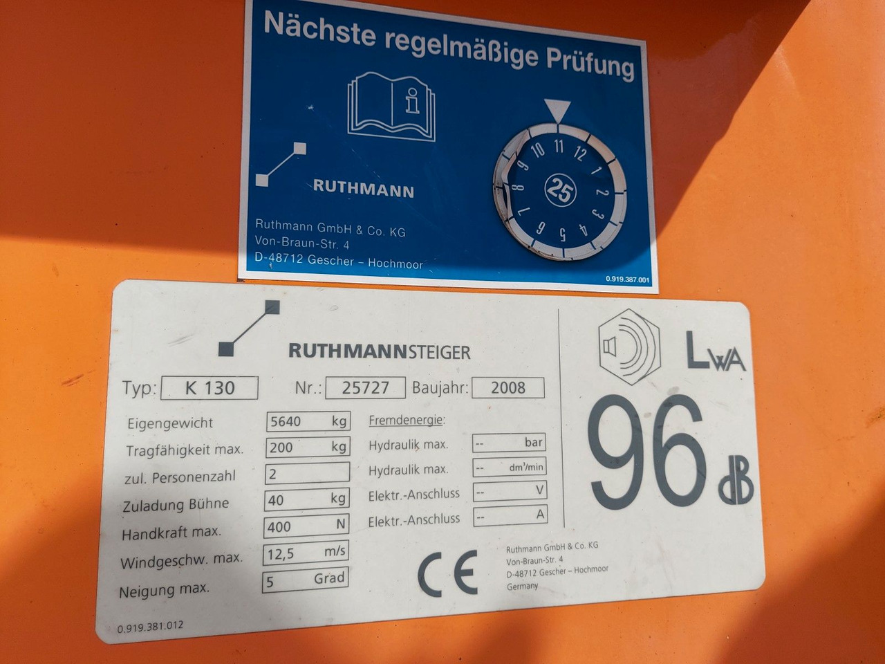 Mercedes-Benz VARIO 816D 4x4 HUB Steiger Ruthmann K130 - Camión con plataforma elevadora: foto 2 Mercedes-Benz VARIO 816D 4x4 HUB Steiger Ruthmann K130 - Camión con plataforma elevadora: foto 2