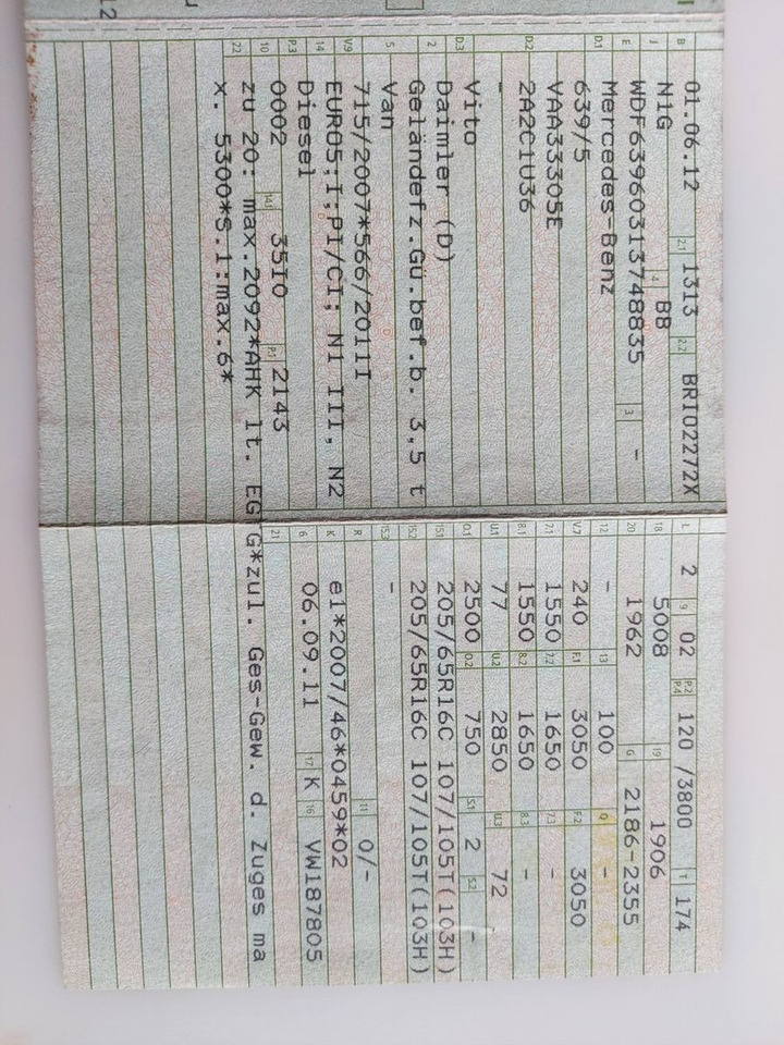 Furgoneta de pasajeros Mercedes-Benz Vito Mixto 4x4 116 CDI lang Autom. Tempo: foto 23