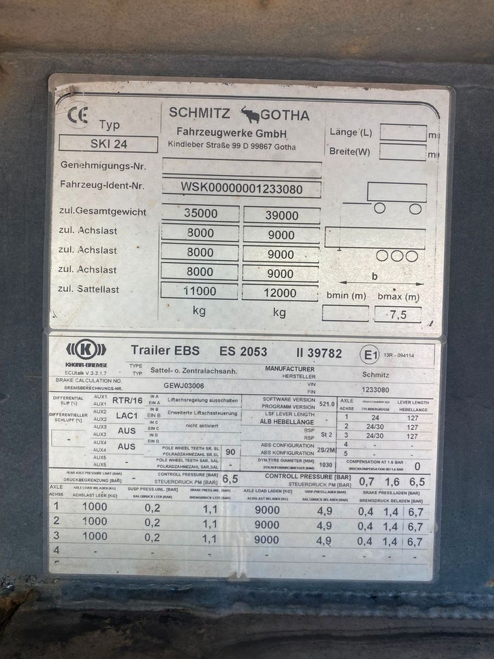 Semirremolque volquete Schmitz Cargobull SKI 24 SL06-7.2 GOTHA SAF ALU: foto 10