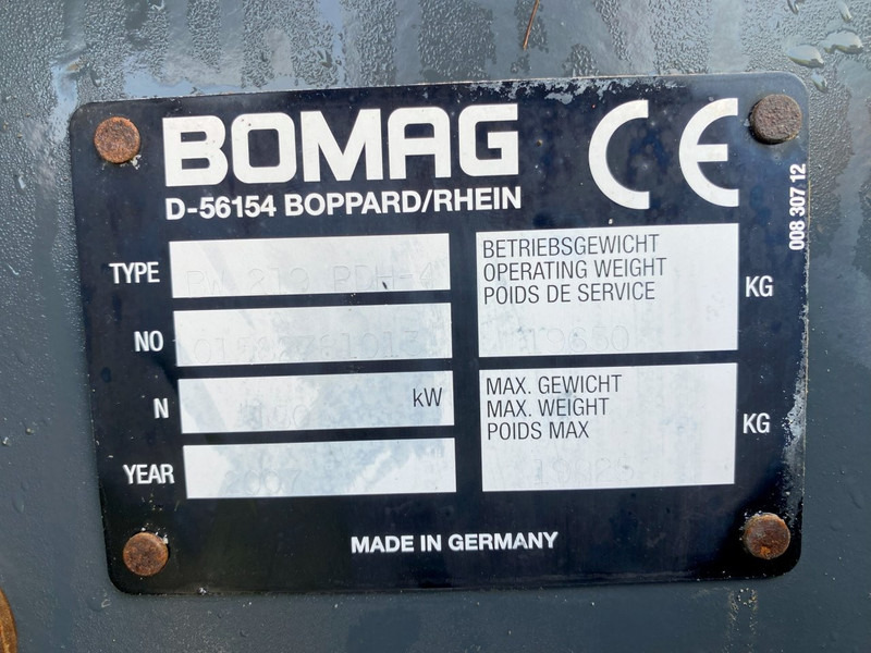 Bomag BW 219 PHD NVT - Rodillo: foto 3 Bomag BW 219 PHD NVT - Rodillo: foto 3