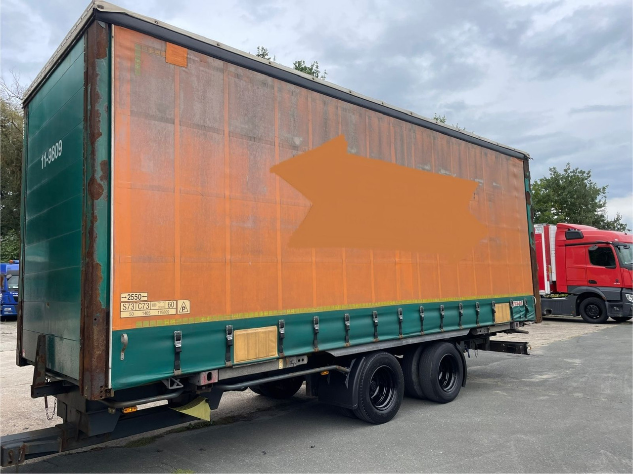 Kotschenreuther TWB 218 Pritsche+Plane/2-Achs/WECON/7,3m/14950kg - Remolque con toldo: foto 2 Kotschenreuther TWB 218 Pritsche+Plane/2-Achs/WECON/7,3m/14950kg - Remolque con toldo: foto 2