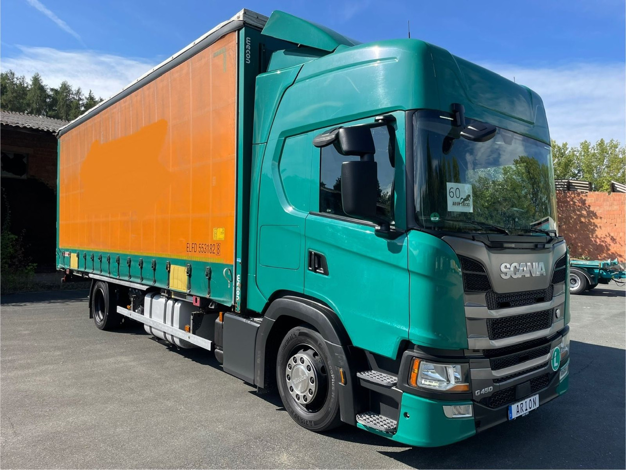 Scania G450 Pritsche+Plane/Wechsler/WECON/StandAC/EU6d - Camión lona: foto 1 Scania G450 Pritsche+Plane/Wechsler/WECON/StandAC/EU6d - Camión lona: foto 1
