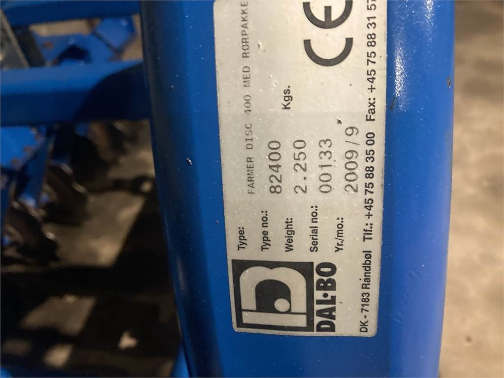 Dal-Bo FARMER DISC 4000 - Rastras: foto 4 Dal-Bo FARMER DISC 4000 - Rastras: foto 4