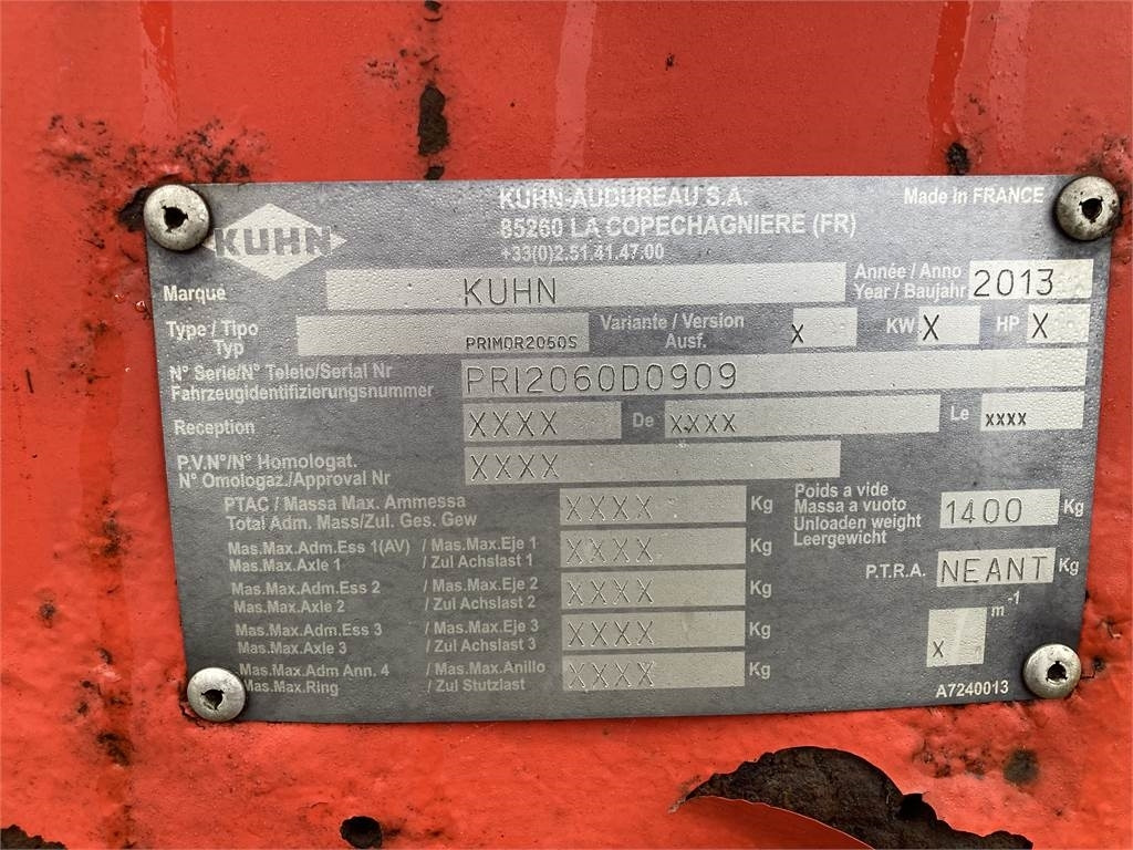 Kuhn PRIMOR 2060S halmstrøer - Maquinaria ganadera: foto 5 Kuhn PRIMOR 2060S halmstrøer - Maquinaria ganadera: foto 5