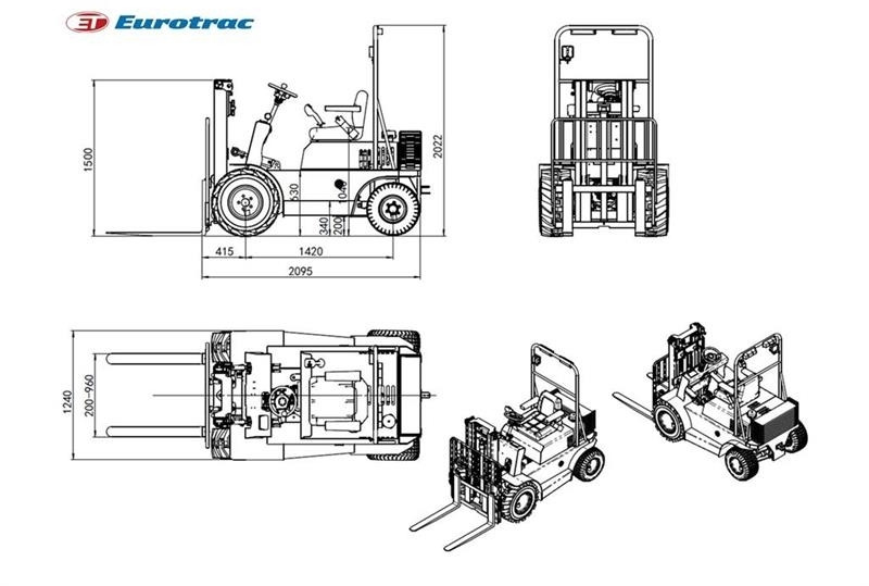 Carretilla elevadora diésel - - - eurotrac Agri 10: foto 8 Carretilla elevadora diésel - - - eurotrac Agri 10: foto 8
