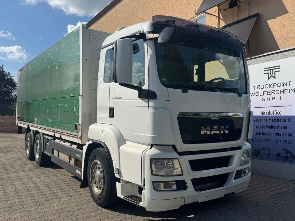 MAN TGS 26.480/Lenk-Lift/Kamera/AHK/Staplerhalterung - Camión caja cerrada: foto 1 MAN TGS 26.480/Lenk-Lift/Kamera/AHK/Staplerhalterung - Camión caja cerrada: foto 1