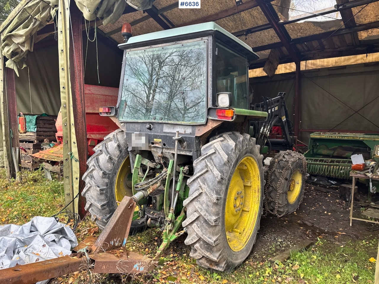 1985 John Deere 2040 4x4 m/ Frontlaster. - Tractor: foto 3 1985 John Deere 2040 4x4 m/ Frontlaster. - Tractor: foto 3
