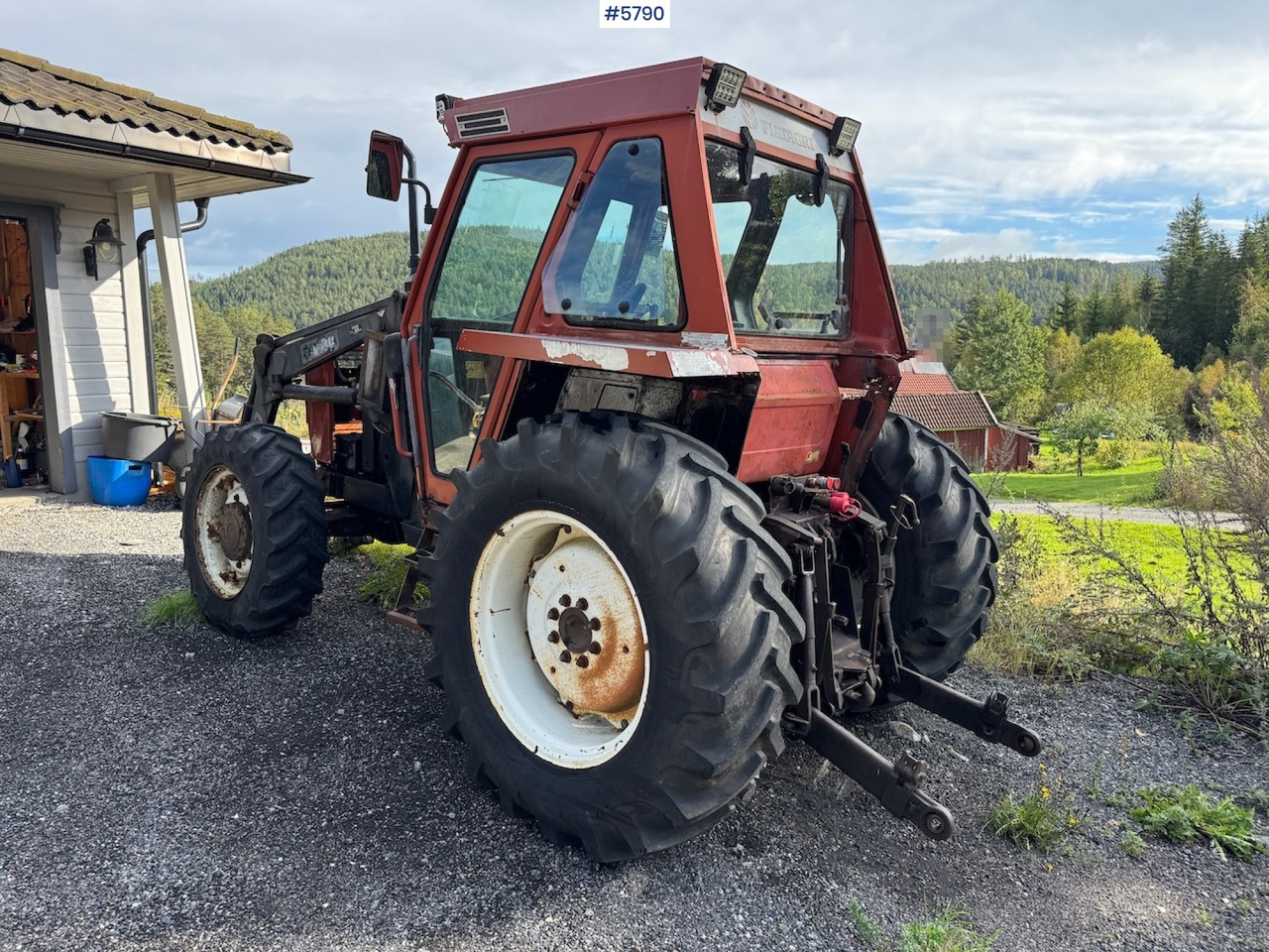 Tractor 1986 Fiat 70-90 DT w/ front loader.: foto 10