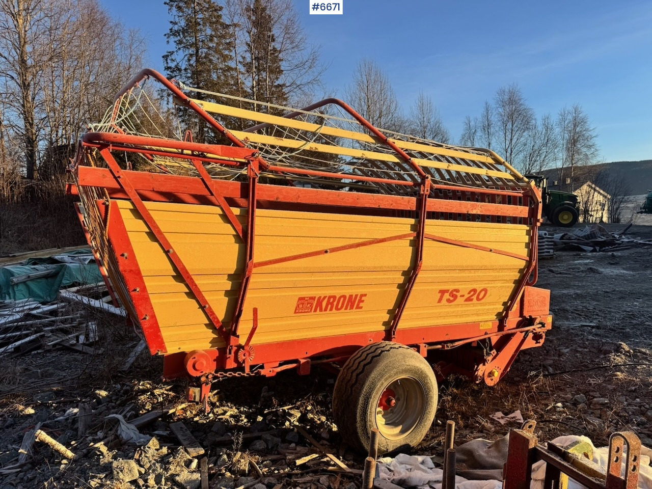 1989 Krone Unloader Trailer - Maquinaria de henificación: foto 3 1989 Krone Unloader Trailer - Maquinaria de henificación: foto 3