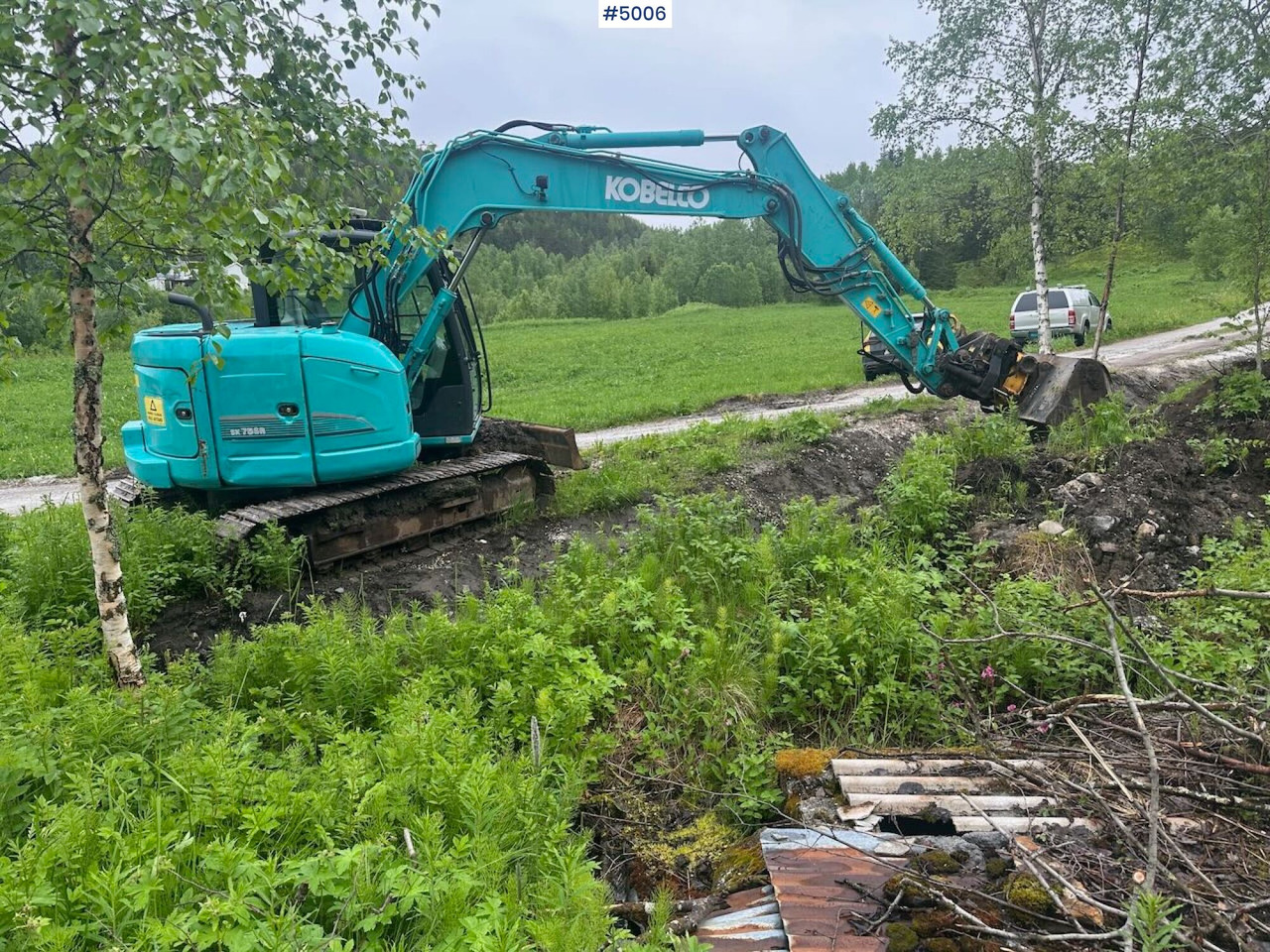 2016 Kobelco SK75SR-3E excavator w/ 2 buckets, rototilt and factory new engine - Excavadora: foto 4 2016 Kobelco SK75SR-3E excavator w/ 2 buckets, rototilt and factory new engine - Excavadora: foto 4