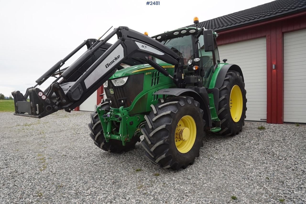 2017 John Deere 6215R w/Quicke loader and front hydraulics - Tractor: foto 1 2017 John Deere 6215R w/Quicke loader and front hydraulics - Tractor: foto 1