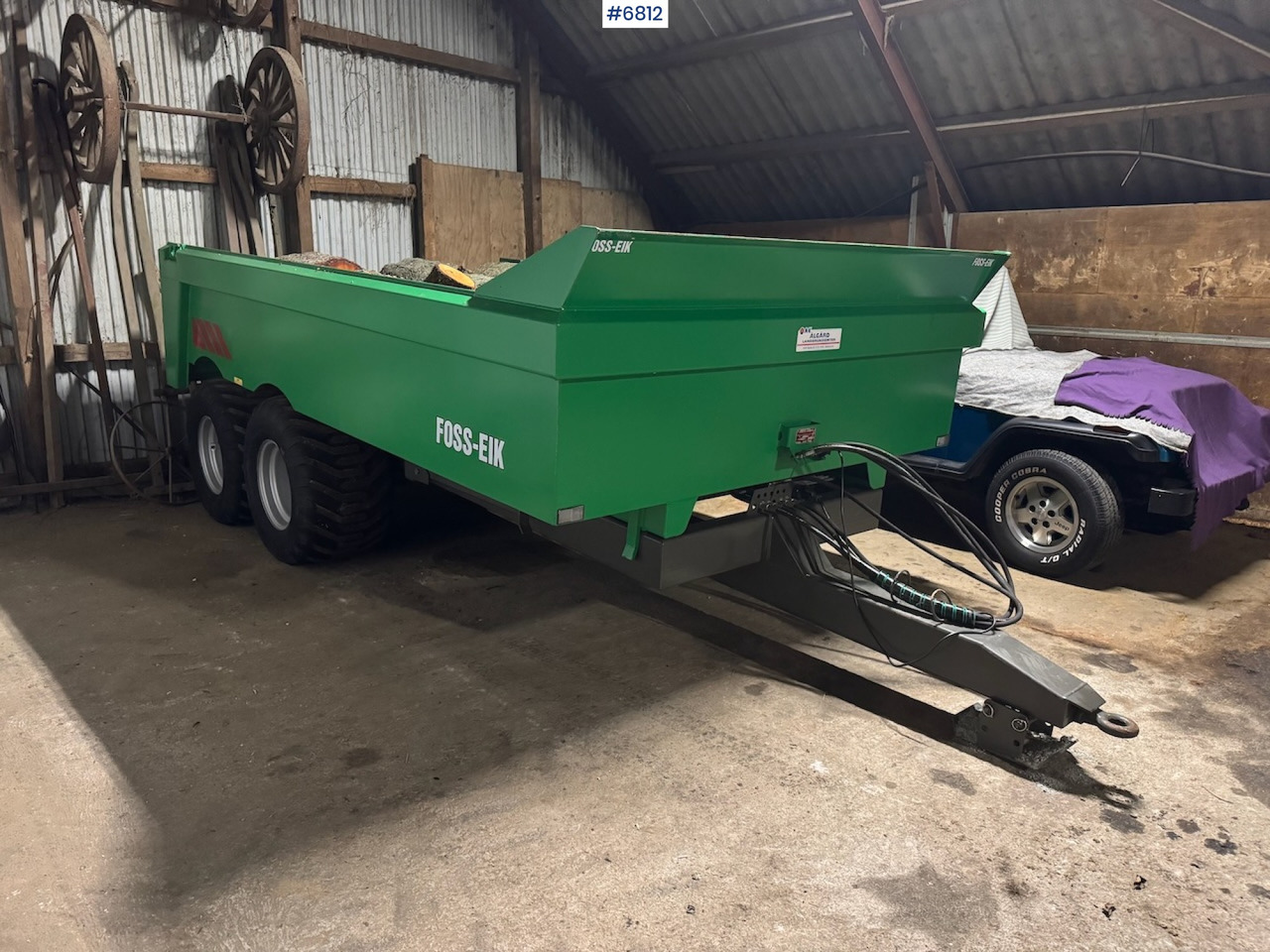 2020 Foss Eik 5.100 Dumper trailer. Slightly used! - Remolque agrícola: foto 1 2020 Foss Eik 5.100 Dumper trailer. Slightly used! - Remolque agrícola: foto 1